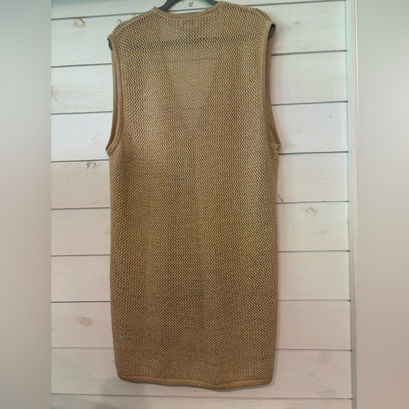 Koret Brushed Gold  Knit Vest with Gold Accents - Picture 15 of 16